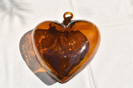 Corazones de Vidrio Soplado | Decoración | Hecho en México | (Colores, 5 - 30 cm.) - MAREY -