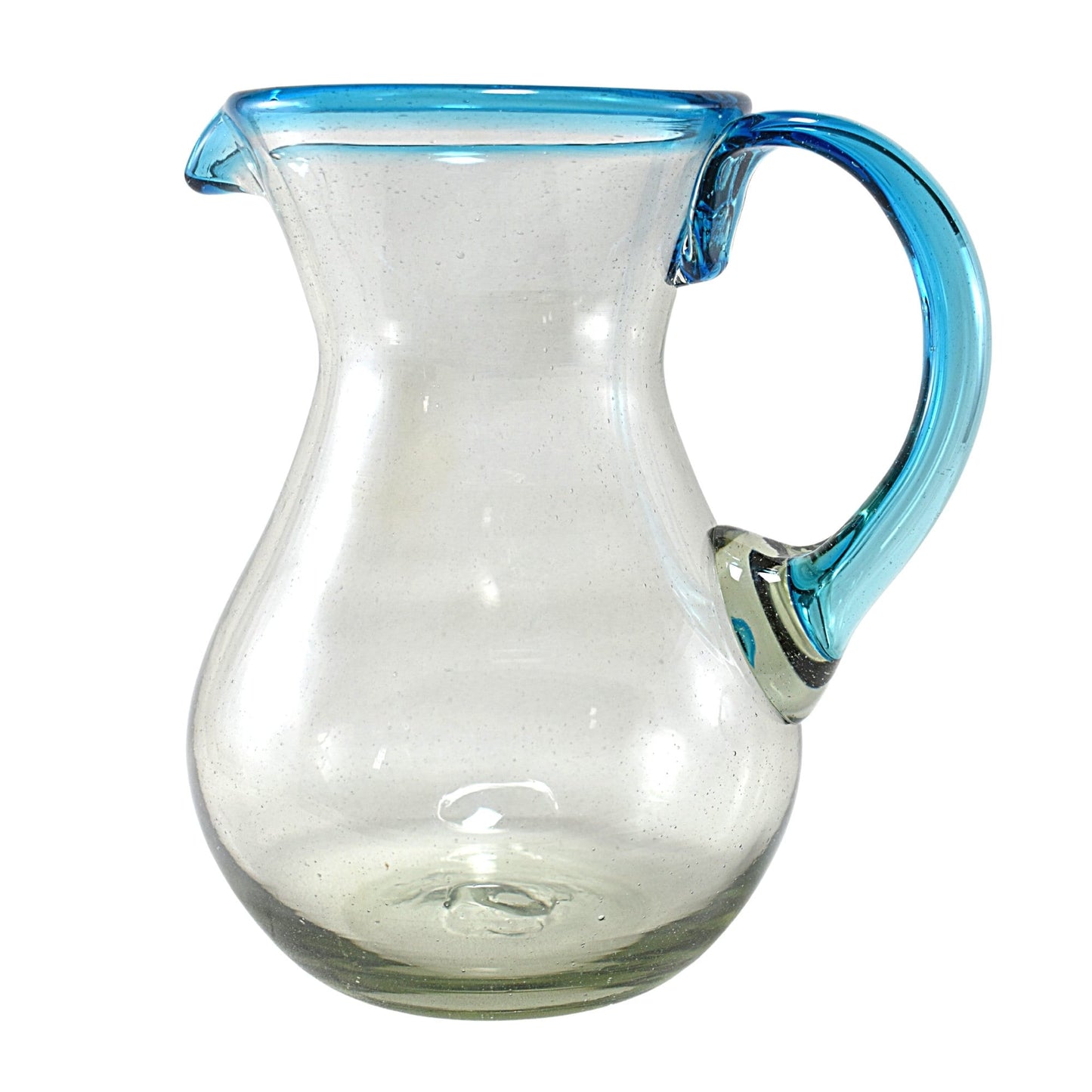 Jarra Pera para Agua de Vidrio Soplado Artesanalmente En Mexico (Filo Aqua, 2 Lt.) - MAREY -