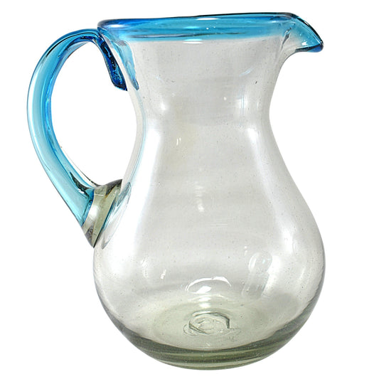 Jarra Pera para Agua de Vidrio Soplado Artesanalmente En Mexico (Filo Aqua, 2 Lt.) - MAREY -