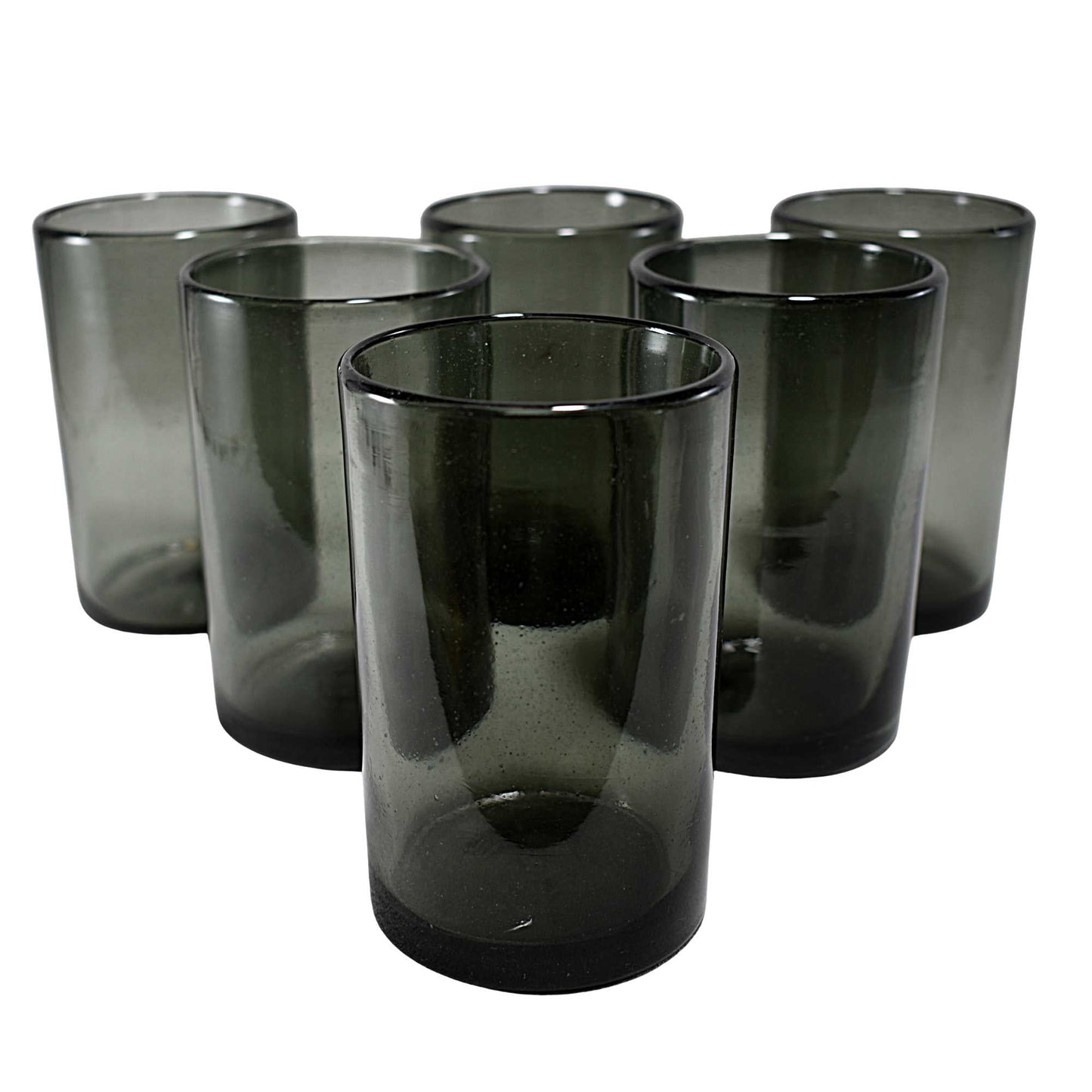 Vasos Vidrio Soplado Para Agua | Hechos Artesanalmente en México | (Humo, Agua 16 Oz.) - MAREY - Glasses