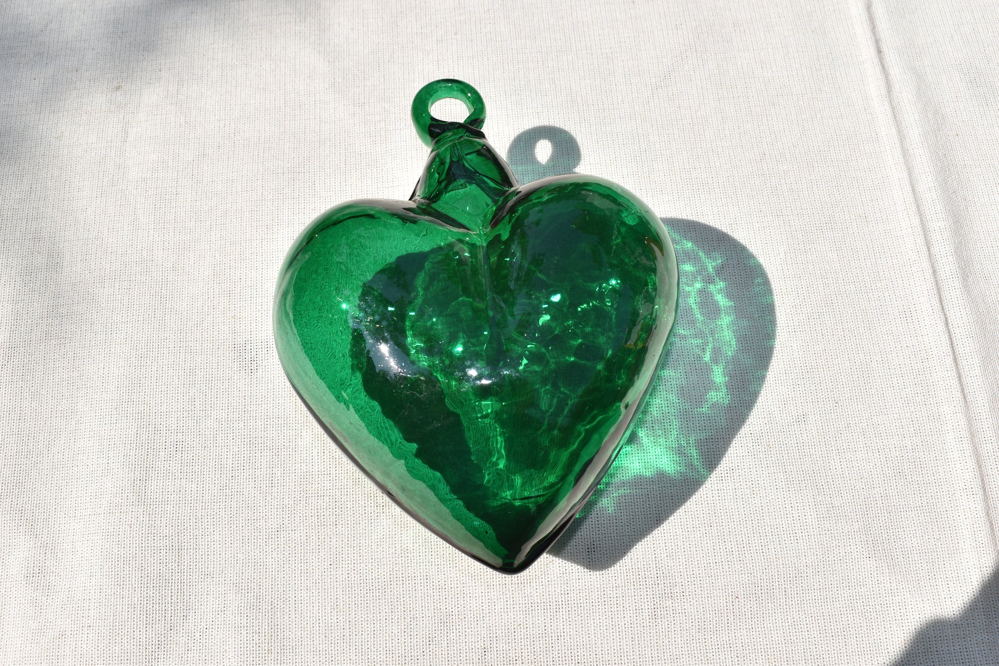 Corazones de Vidrio Soplado | Decoración | Hecho en México | (Colores, 5 - 30 cm.) - MAREY - 