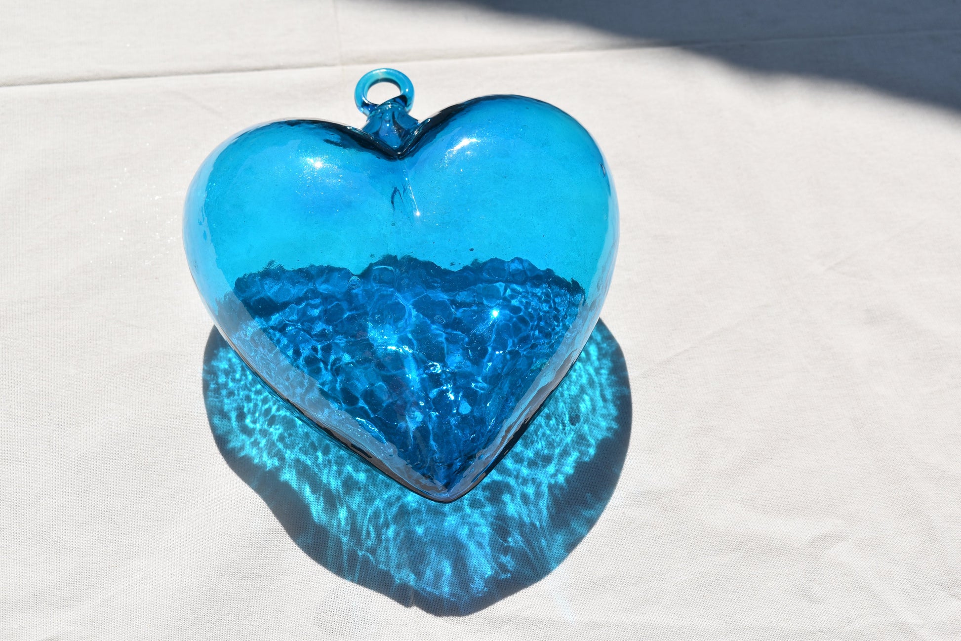 Corazones de Vidrio Soplado | Decoración | Hecho en México | (Colores, 5 - 30 cm.) - MAREY - 
