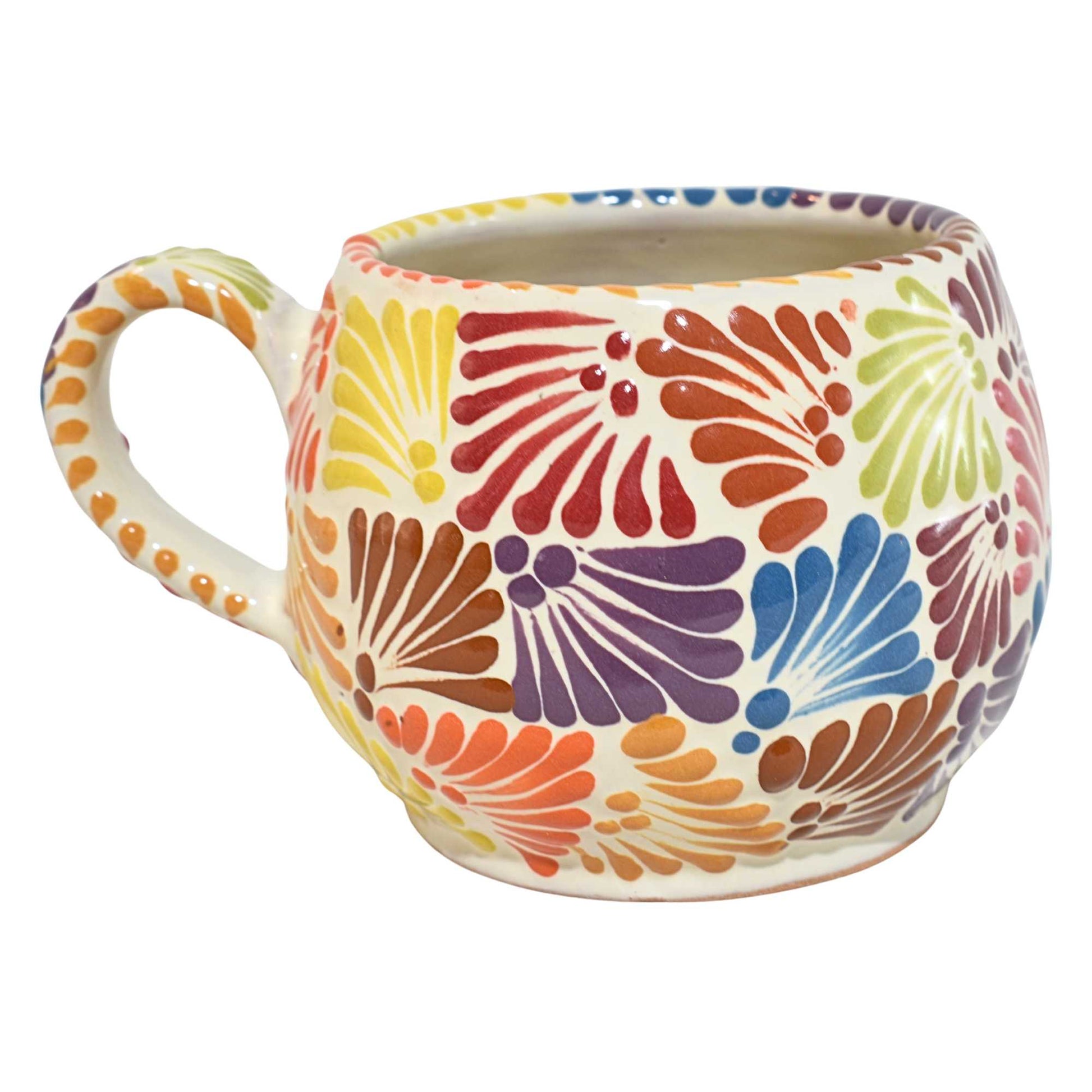 Taza Tarro Café | Cerámica de Talavera | 100% Artesanal | (Personalizable, 16 Oz.) - MAREY - taza para cafe