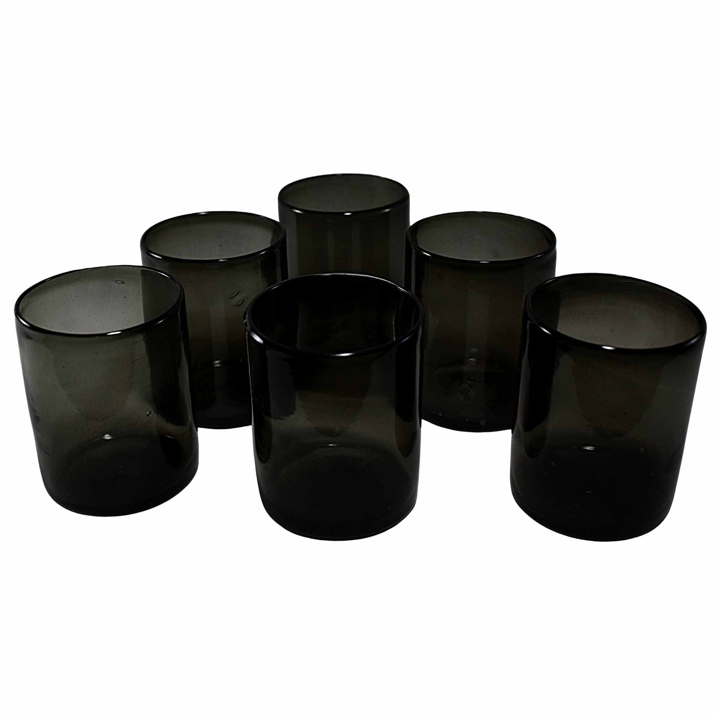 Vasos Vidrio Soplado Para Agua | Hechos Artesanalmente en México | (Humo, Agua 10 Oz.) - MAREY - Glasses