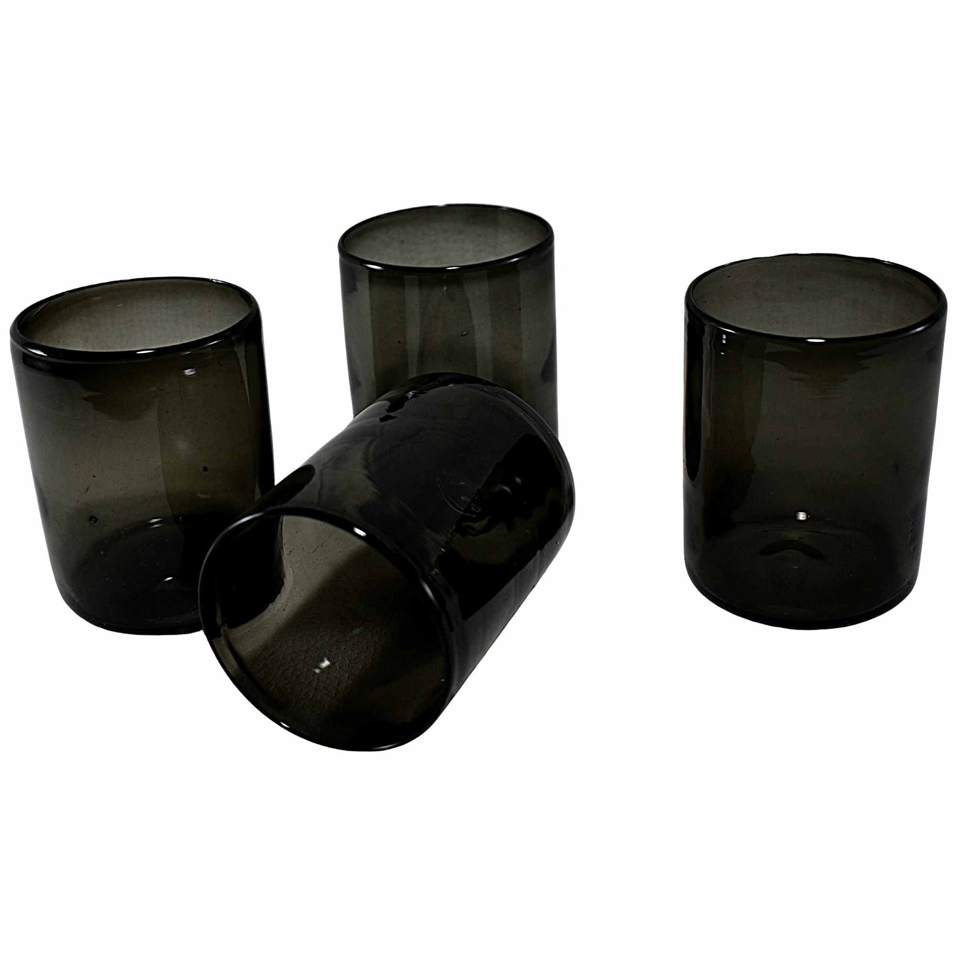 Vasos Vidrio Soplado Para Agua | Hechos Artesanalmente en México | (Humo, Agua 10 Oz.) - MAREY - Glasses